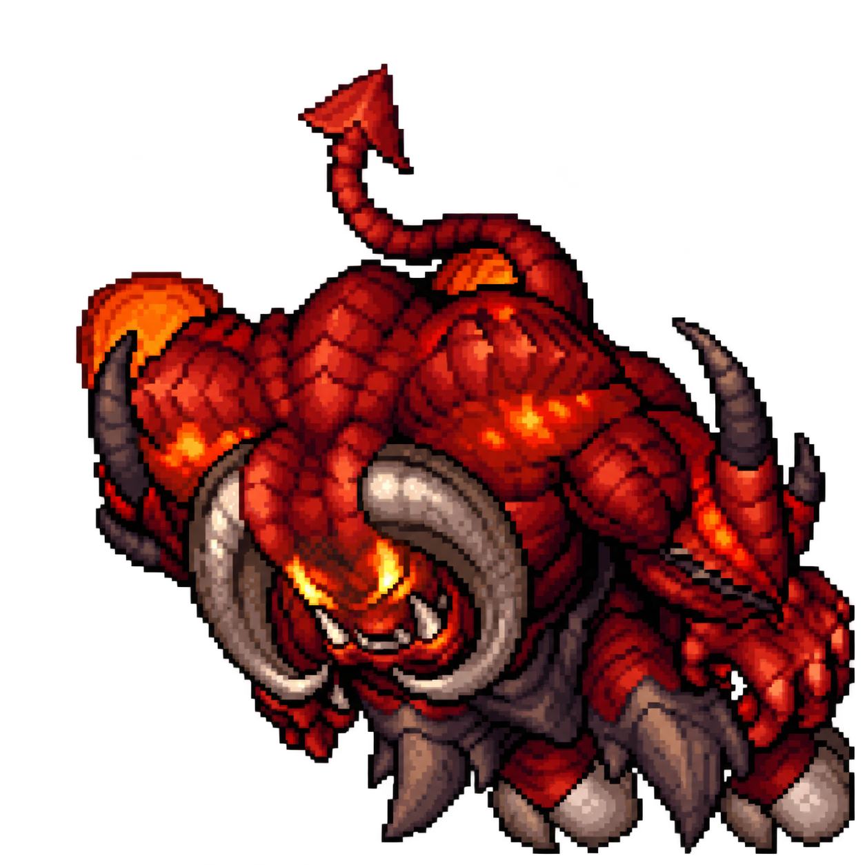 The Devastating Flame visto de frente